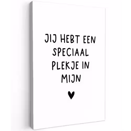 Quotes - Een speciaal plekje in mijn hart - Spreuken Tuinposter op houten frame 2 cm dik klein -3d