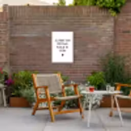 Quotes - Een speciaal plekje in mijn hart - Spreuken Tuinposter op houten frame 2 cm dik klein -sfeer3