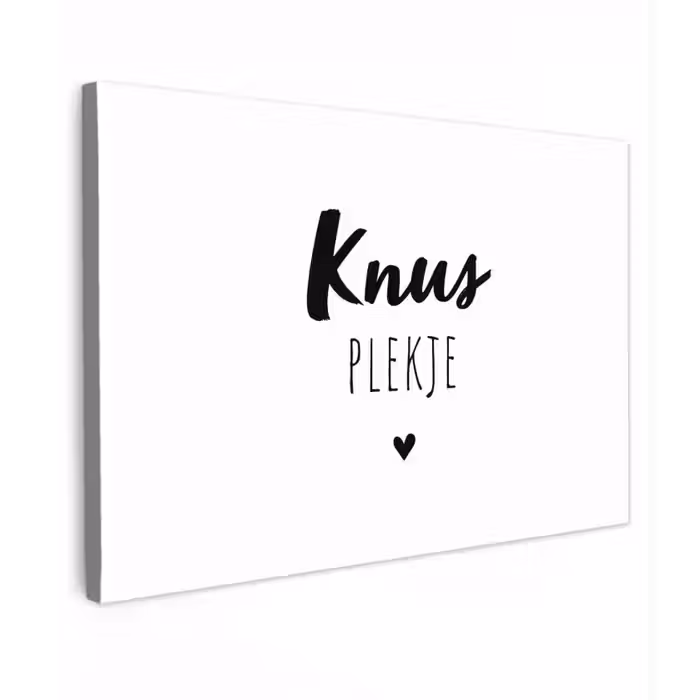 Quotes - Knus plekje - Tuin - Tekst Tuinposter op houten frame 2 cm dik klein -3d