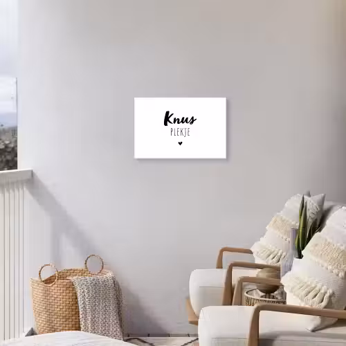 Quotes - Knus plekje - Tuin - Tekst Tuinposter op houten frame 2 cm dik klein -sfeer1