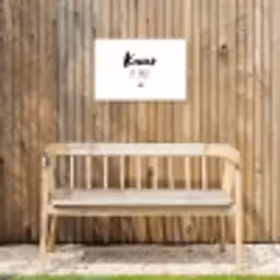 Quotes - Knus plekje - Tuin - Tekst Tuinposter op houten frame 2 cm dik klein -sfeer4