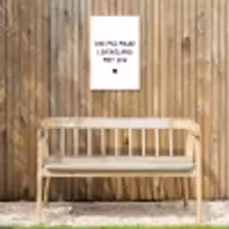 Quotes - Doe mij maar levenslang met jou - Spreuken Tuinposter op houten frame 2 cm dik klein -sfeer4