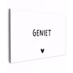 Quotes - Geniet - Spreuken Tuinposter op houten frame 2 cm dik klein -3d