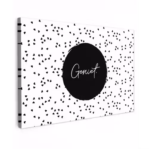 Quotes - Geniet - Zomer - Tekst Tuinposter op houten frame 2 cm dik klein -3d