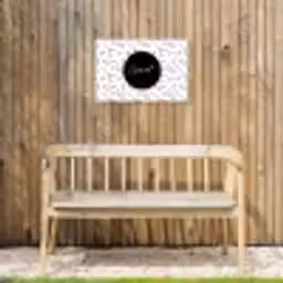 Quotes - Geniet - Zomer - Tekst Tuinposter op houten frame 2 cm dik klein -sfeer4