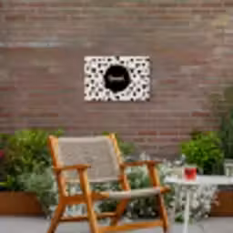 Quotes - Hartje - Tekst - Geniet Tuinposter op houten frame 2 cm dik klein -sfeer3