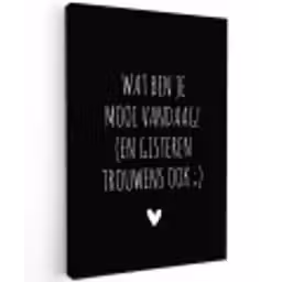 Quotes - Wat ben je mooi vandaag - Spreuken Tuinposter op houten frame 2 cm dik klein -3d