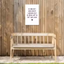 Quotes - Ik heb het nog nooit gedaan dus - Spreuken Tuinposter op houten frame 2 cm dik klein -sfeer4