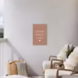 Quotes - Liefde maakt van een huis een thuis - Spreuken Tuinposter op houten frame 2 cm dik klein -sfeer1