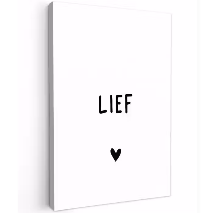 Quotes - Lief - Spreuken Tuinposter op houten frame 2 cm dik klein -3d