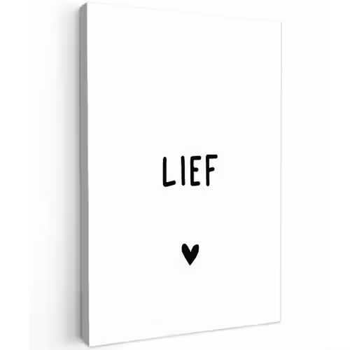 Quotes - Lief - Spreuken Tuinposter op houten frame 2 cm dik klein -3d