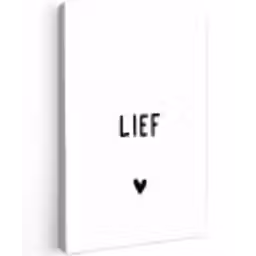 Quotes - Lief - Spreuken Tuinposter op houten frame 2 cm dik klein -3d