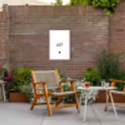 Quotes - Lief - Spreuken Tuinposter op houten frame 2 cm dik klein -sfeer3