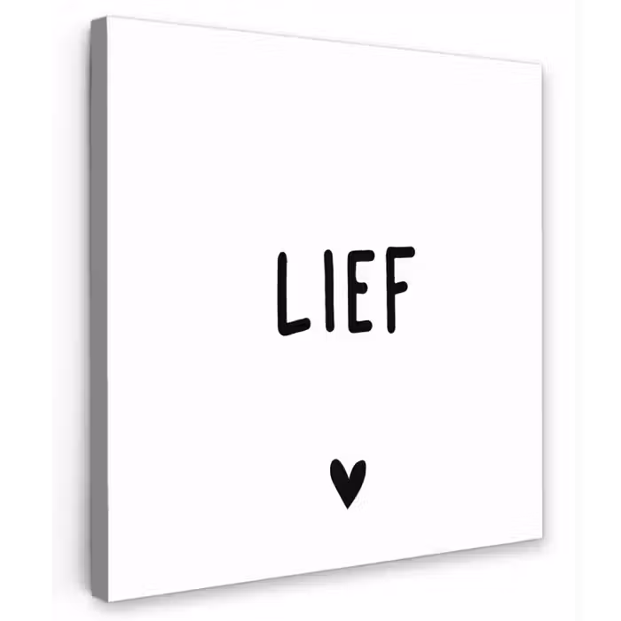 Quotes - Lief - Spreuken Tuinposter op houten frame 2 cm dik klein -3d