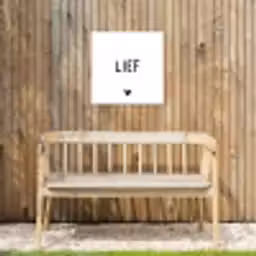 Quotes - Lief - Spreuken Tuinposter op houten frame 2 cm dik klein -sfeer4