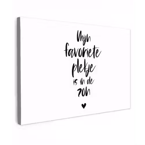 Quotes - Mijn favoriete plekje in in de zon - Zomer - Zon - Tekst Tuinposter op houten frame 2 cm dik klein -3d