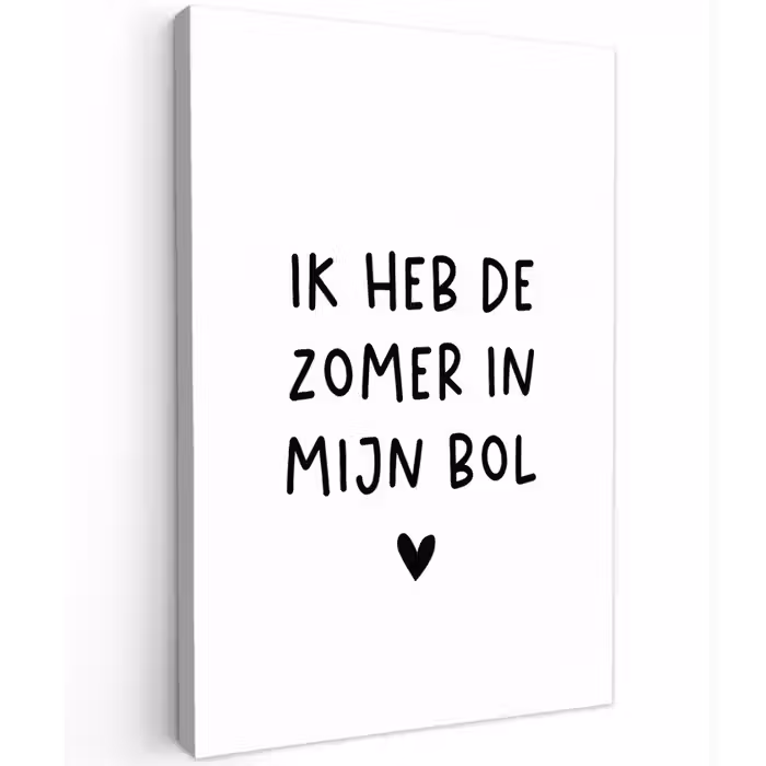 Quotes - Spreuken - André Hazes - Ik heb de zomer in mijn bol Tuinposter op houten frame 2 cm dik klein -3d