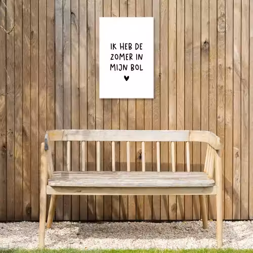 Quotes - Spreuken - André Hazes - Ik heb de zomer in mijn bol Tuinposter op houten frame 2 cm dik klein -sfeer4