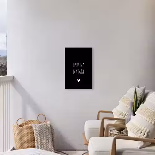 Quotes - Spreuken - Hakuna matata Tuinposter op houten frame 2 cm dik klein -sfeer1