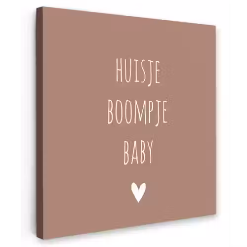 Quotes  - Spreuken - Huisje boompje beestje Tuinposter op houten frame 2 cm dik klein -3d