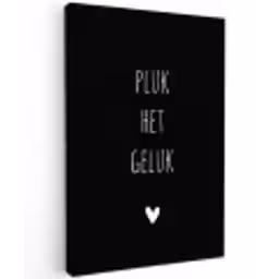 Quotes - Spreuken - Pluk het geluk Tuinposter op houten frame 2 cm dik klein -3d
