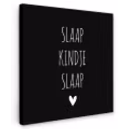 Quotes - Slaap kindje slaap - Spreuken Tuinposter op houten frame 2 cm dik klein -3d