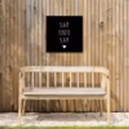 Quotes - Slaap kindje slaap - Spreuken Tuinposter op houten frame 2 cm dik klein -sfeer4