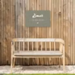 Quotes - Zomer, zon, wijn & kletsen - Tekst - Zomer Tuinposter op houten frame 2 cm dik klein -sfeer4