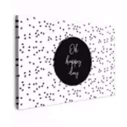 Quotes - Tekst - Oh happy day - Geluk Tuinposter op houten frame 2 cm dik klein -3d