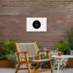 Quotes - Tekst - Oh happy day - Geluk Tuinposter op houten frame 2 cm dik klein -sfeer3