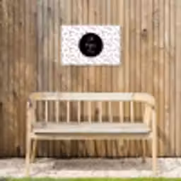 Quotes - Tekst - Oh happy day - Geluk Tuinposter op houten frame 2 cm dik klein -sfeer4