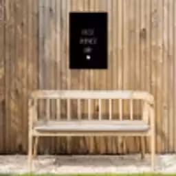 Quotes - Huisje boompje baby - Spreuken Tuinposter op houten frame 2 cm dik klein -sfeer4