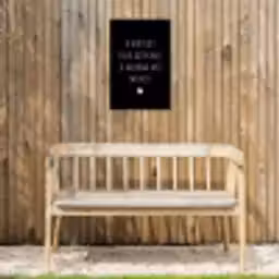 Quotes - Wat je allemaal met me doet - Spreuken Tuinposter op houten frame 2 cm dik klein -sfeer4