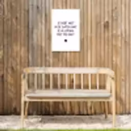 Quotes - Wat je allemaal met me doet - Spreuken Tuinposter op houten frame 2 cm dik klein -sfeer4