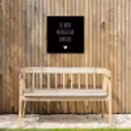 Quotes - Jij bent mijn liever dan lief - Spreuken Tuinposter op houten frame 2 cm dik klein -sfeer4