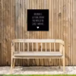 Herinner je gisteren droom over morgen geniet vandaag - Spreuken - Quotes Tuinposter op houten frame 2 cm dik klein -sfeer4