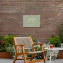 Pluk de Dag Tuinposter op houten frame 2 cm dik klein -sfeer3