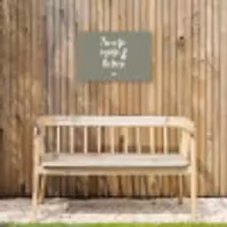 Zomer - Tekst - Zonnetje, wijntje & kletsen - Quotes Tuinposter op houten frame 2 cm dik klein -sfeer4