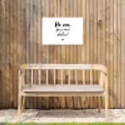 Zon - Tekst - Hé zon, ga je mee stralen? - Quotes Tuinposter op houten frame 2 cm dik klein -sfeer4
