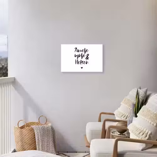 Zonnetje, wijntje & kletsen - Quotes - Tekst - Zomer - Wijn Tuinposter op houten frame 2 cm dik klein -sfeer1