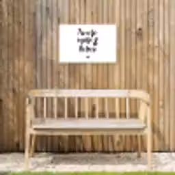 Zonnetje, wijntje & kletsen - Quotes - Tekst - Zomer - Wijn Tuinposter op houten frame 2 cm dik klein -sfeer4