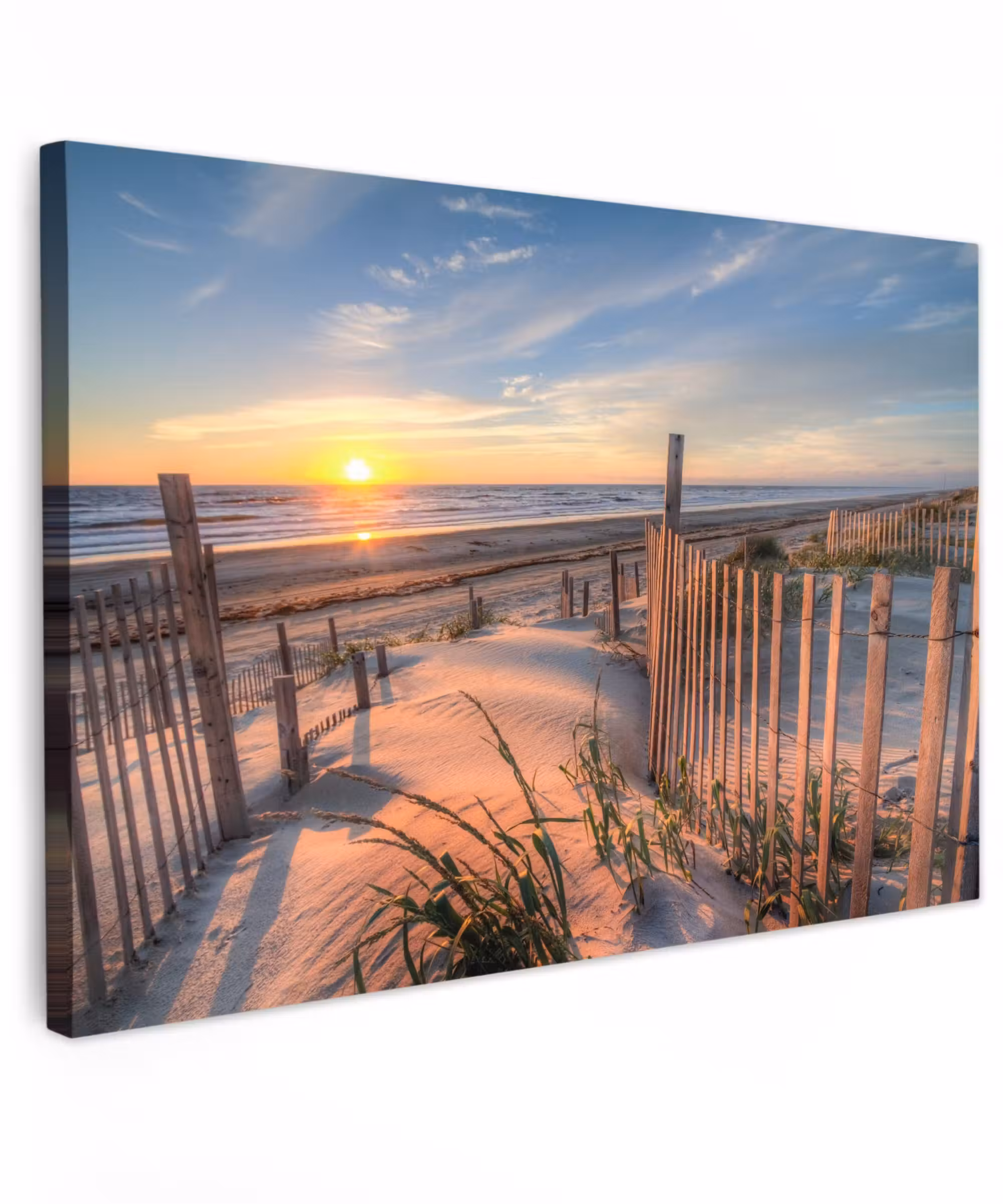 Outdoor Canvas Print - Sunset Behind the Dunes