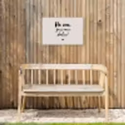 Tekst - Hé zon, ga je mee stralen? - Quotes - Zomer Tuinposter op houten frame 2 cm dik klein -sfeer4