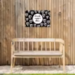 Tekst - Zonnetje, wijntje & kletsen - Quotes - Wijn - Tuin Tuinposter op houten frame 2 cm dik klein -sfeer4