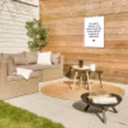 De horizon waaraan we verdwijnen - Quotes - Spreuken - Bløf Tuinposter op houten frame 2 cm dik klein -sfeer2