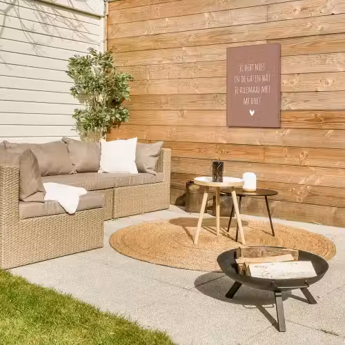 Wat je allemaal met me doet - Spreuken - Quotes Tuinposter op houten frame 2 cm dik klein -sfeer2