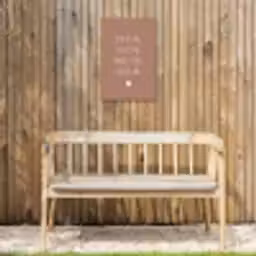 Je kust me je sust me - Maaike Ouboter - Quotes - Spreuken Tuinposter op houten frame 2 cm dik klein -sfeer4