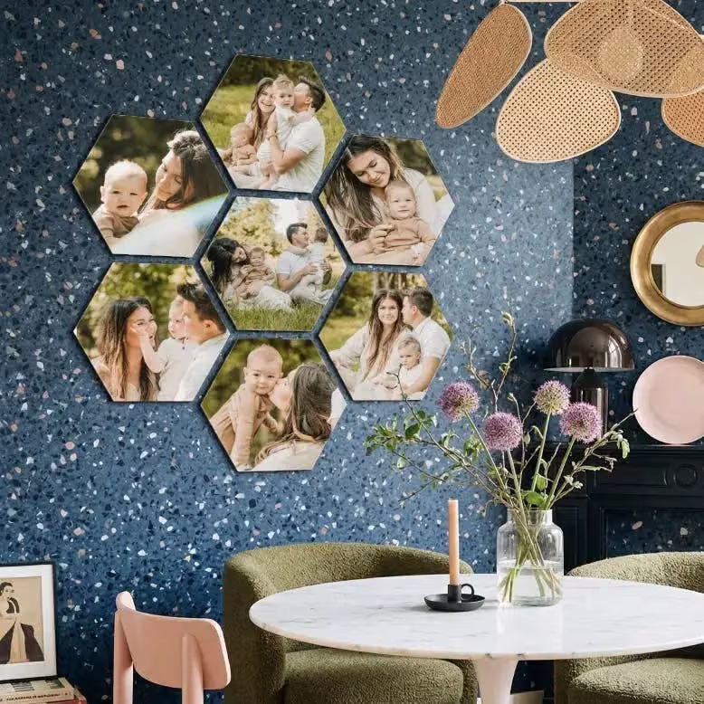 Meerdere hexagons eigen foto