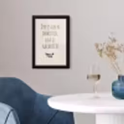 Bruin - Minimalistisch - Quote - Zomer fotolijst zwart zonder passe partout klein -sfeer4