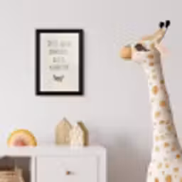 Bruin - Minimalistisch - Quote - Zomer fotolijst zwart zonder passe partout klein -usfeer4_kinderkamer